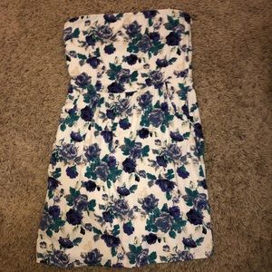 Floral sleeveless mini dress